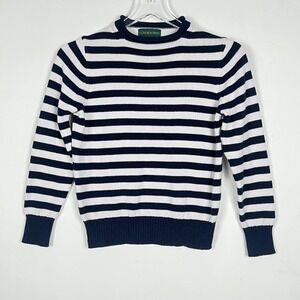 Boys Girls Kids J Crew Sweater Size 10 Striped Crewneck Nautical Prep